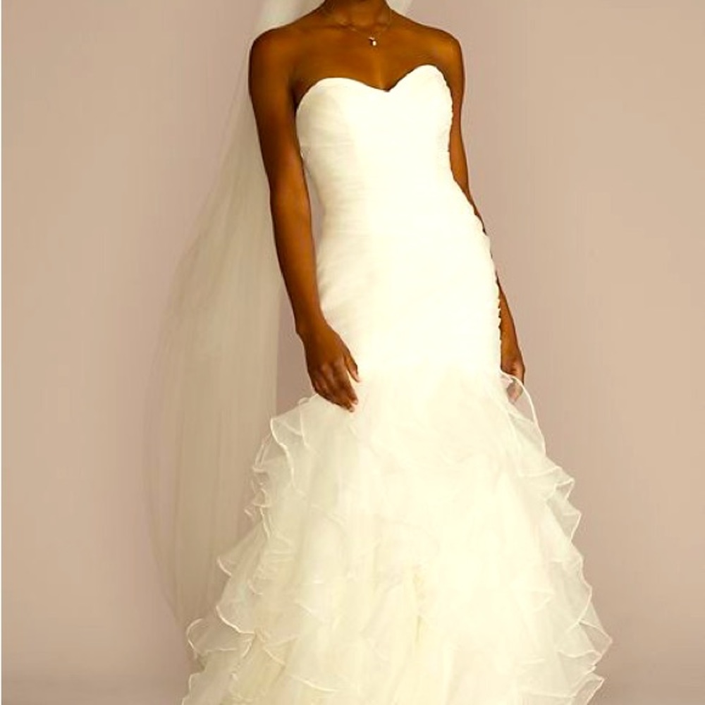 Strapless Wedding Dress and Sparkly belt